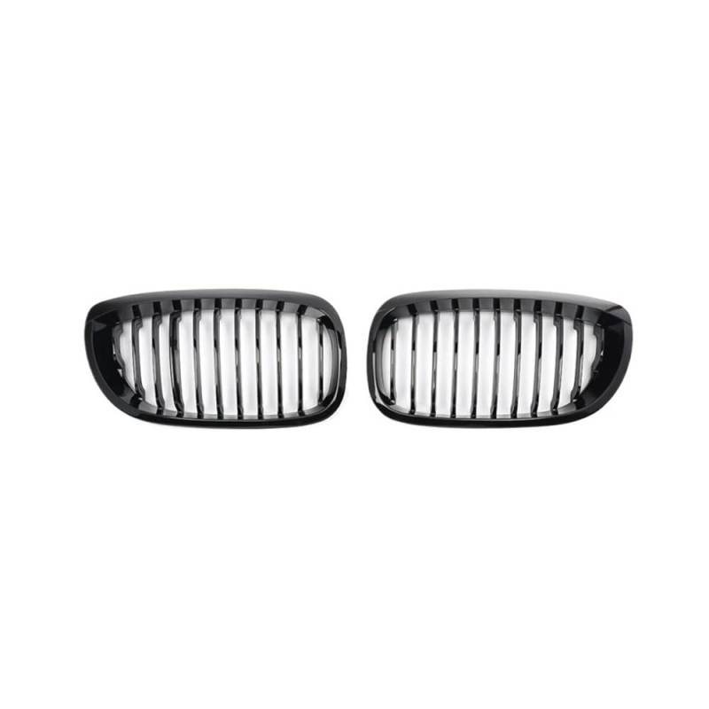 UIBHGVFG Sport Kühlergrill Autogrill Frontstoßstange Glänzend Schwarz Grill Für 3er E46 Coupe 325Ci 330Ci LCI 2-Türer 2003–2006 Lamellen Kühlergrill von UIBHGVFG