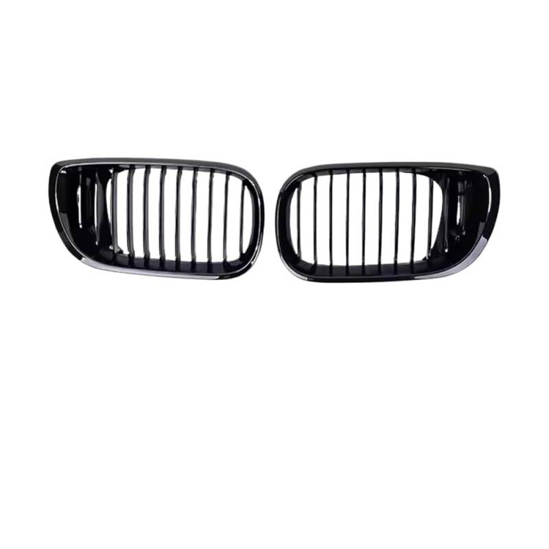 UIBHGVFG Sport Kühlergrill Black Diamonds Style Grilles FÜR 3er E46 4-Türer 2002–2004 Single Line Style Grille Ersatzteil Lamellen Kühlergrill von UIBHGVFG