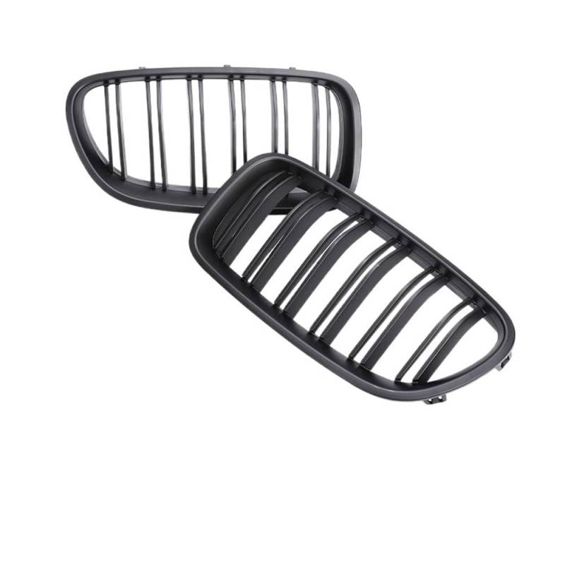 UIBHGVFG Sport Kühlergrill Carbon Fiber Front Bumper Grille M5 Schwarz Grill Für 5er F10 F11 F18 2010-2017 Facelift Auto Zubehör Lamellen Kühlergrill von UIBHGVFG