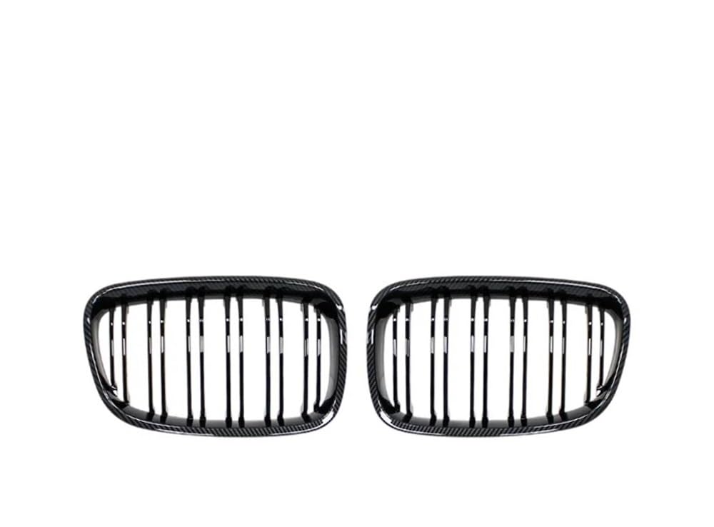 UIBHGVFG Sport Kühlergrill Carbon Fiber Low Bumper Grille Abdeckung FÜR 1 Serie F20 F21 2011-2014 Zubehör Auto Air Vent Kühler Abdeckung Gitter Lamellen Kühlergrill von UIBHGVFG