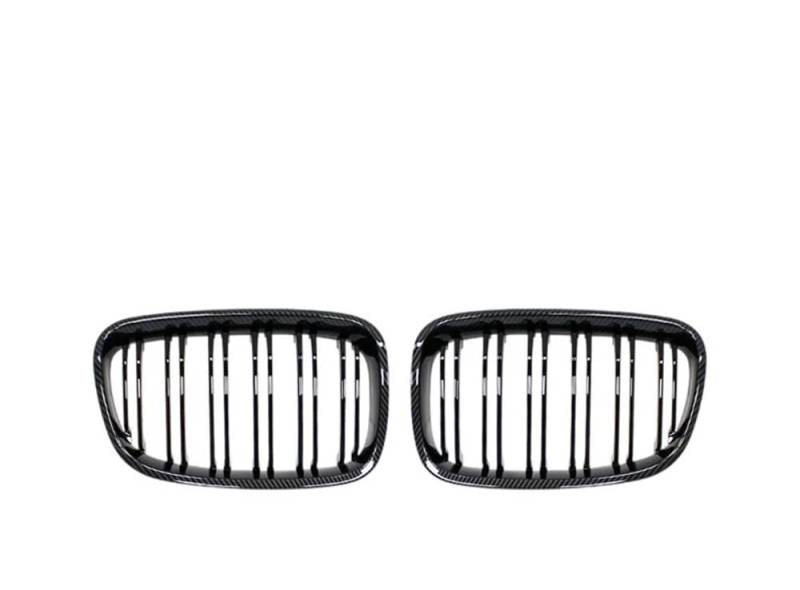 UIBHGVFG Sport Kühlergrill Carbon Fiber Low Bumper Grille Abdeckung FÜR 1 Serie F20 F21 2011-2014 Zubehör Auto Air Vent Kühler Abdeckung Gitter Lamellen Kühlergrill von UIBHGVFG