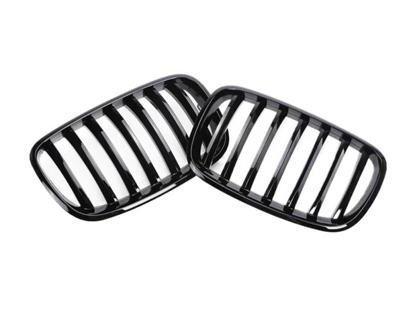 UIBHGVFG Sport Kühlergrill Carbon Kühlergrill FÜR X5 X6 E70 E71 XDrive 30i 50i 2007-2013 Frontschürze Facelift Auto Zubehör Lamellen Kühlergrill von UIBHGVFG