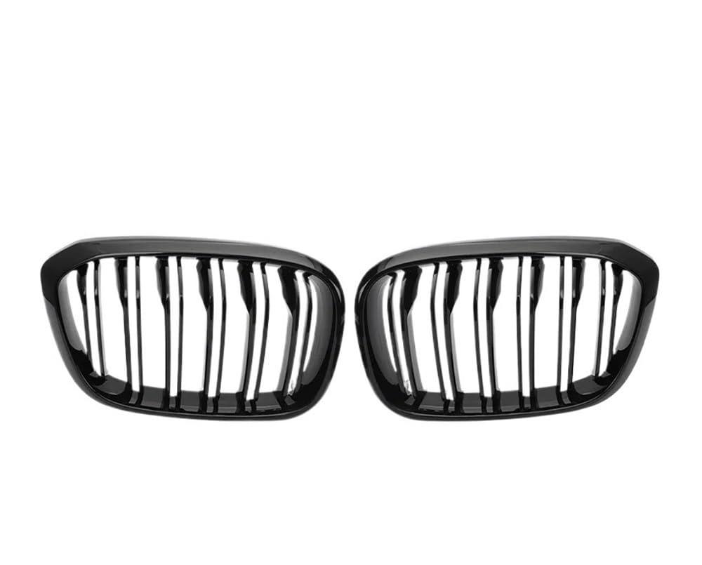 UIBHGVFG Sport Kühlergrill Doppelte Lamellen-Auto-Frontgrill, Ngrill Für X3 G01 G08 X4 G02 2018–2021, Gitter, Auto-Styling Lamellen Kühlergrill von UIBHGVFG