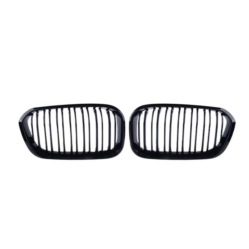 UIBHGVFG Sport Kühlergrill FÜR 1er F20 F21 116i 118i 2015–2019, Diamant-Stil, Kühlergrill, Auto-Frontgrill, Glänzend Schwarzer Kühlergrill Lamellen Kühlergrill von UIBHGVFG