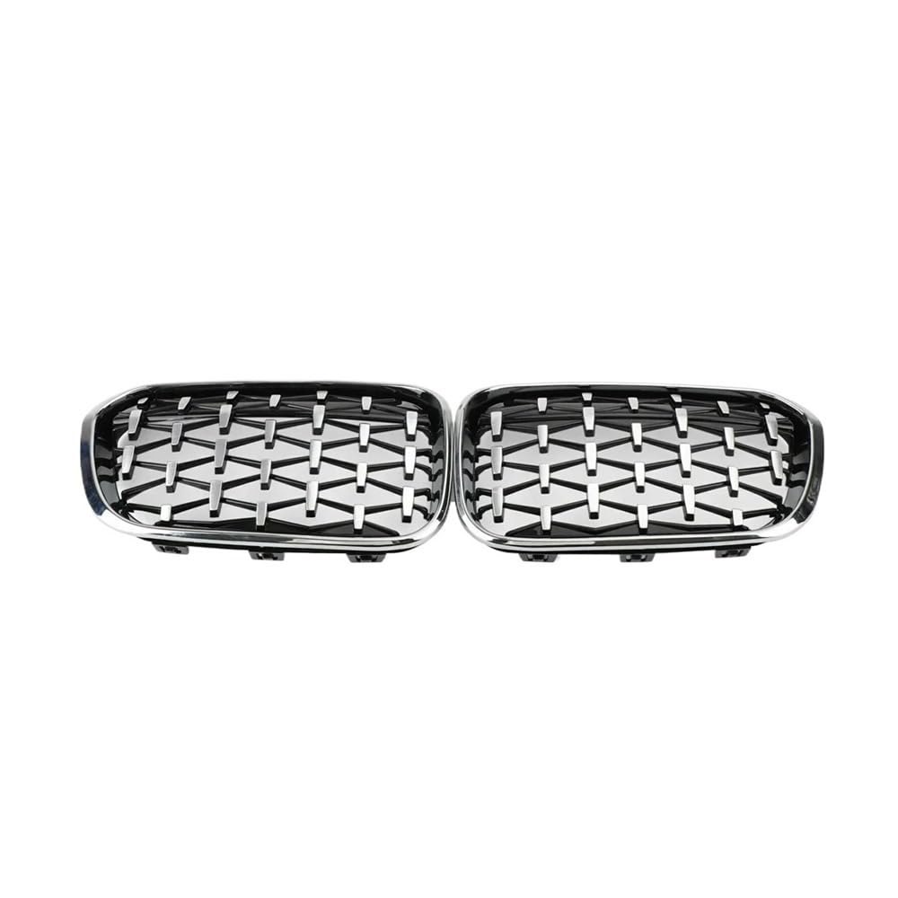 UIBHGVFG Sport Kühlergrill FÜR 1er F20 F21 116i 118i 2015–2019, Diamant-Stil, Kühlergrill, Auto-Frontgrill, Glänzend Schwarzer Kühlergrill Lamellen Kühlergrill von UIBHGVFG