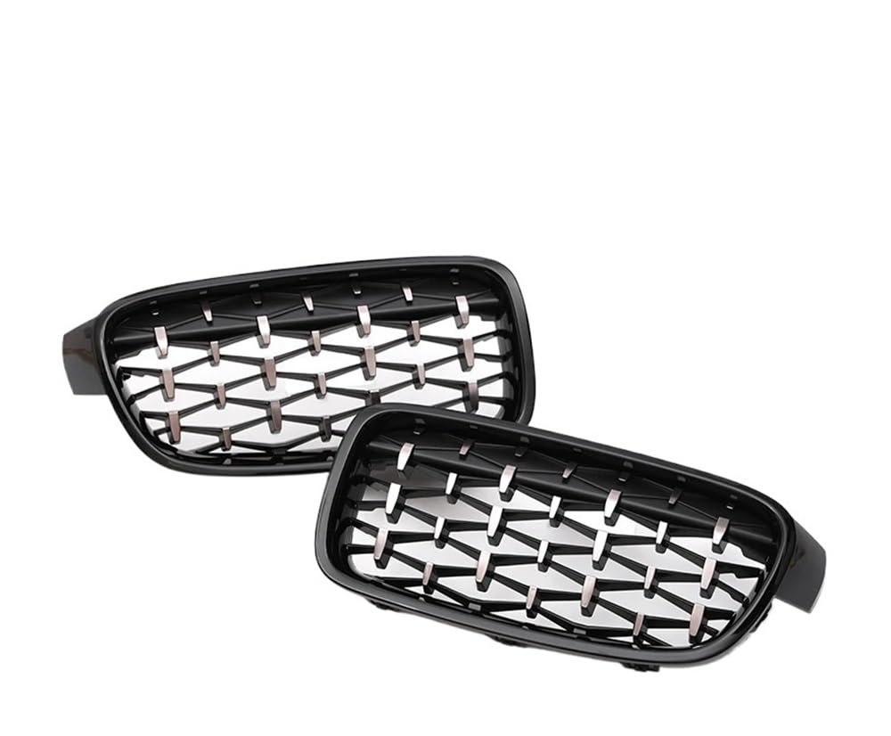 UIBHGVFG Sport Kühlergrill FÜR 3er F30 F31 F35 2012-2019 Carbon Fiber Grill Facelift Grille Front Stoßstange Grill Zubehör Lamellen Kühlergrill von UIBHGVFG