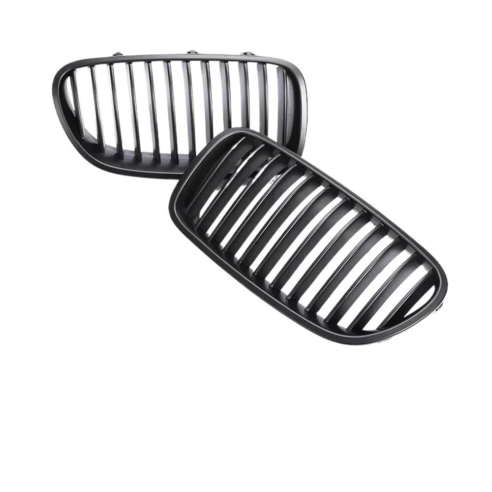 UIBHGVFG Sport Kühlergrill FÜR 5er F10 F11 M5 520i 528i 530i 2010–2017, Glänzend Schwarzer Kühlergrill Vorne, Facelift, Stoßstangengrill, Zubehör Lamellen Kühlergrill von UIBHGVFG