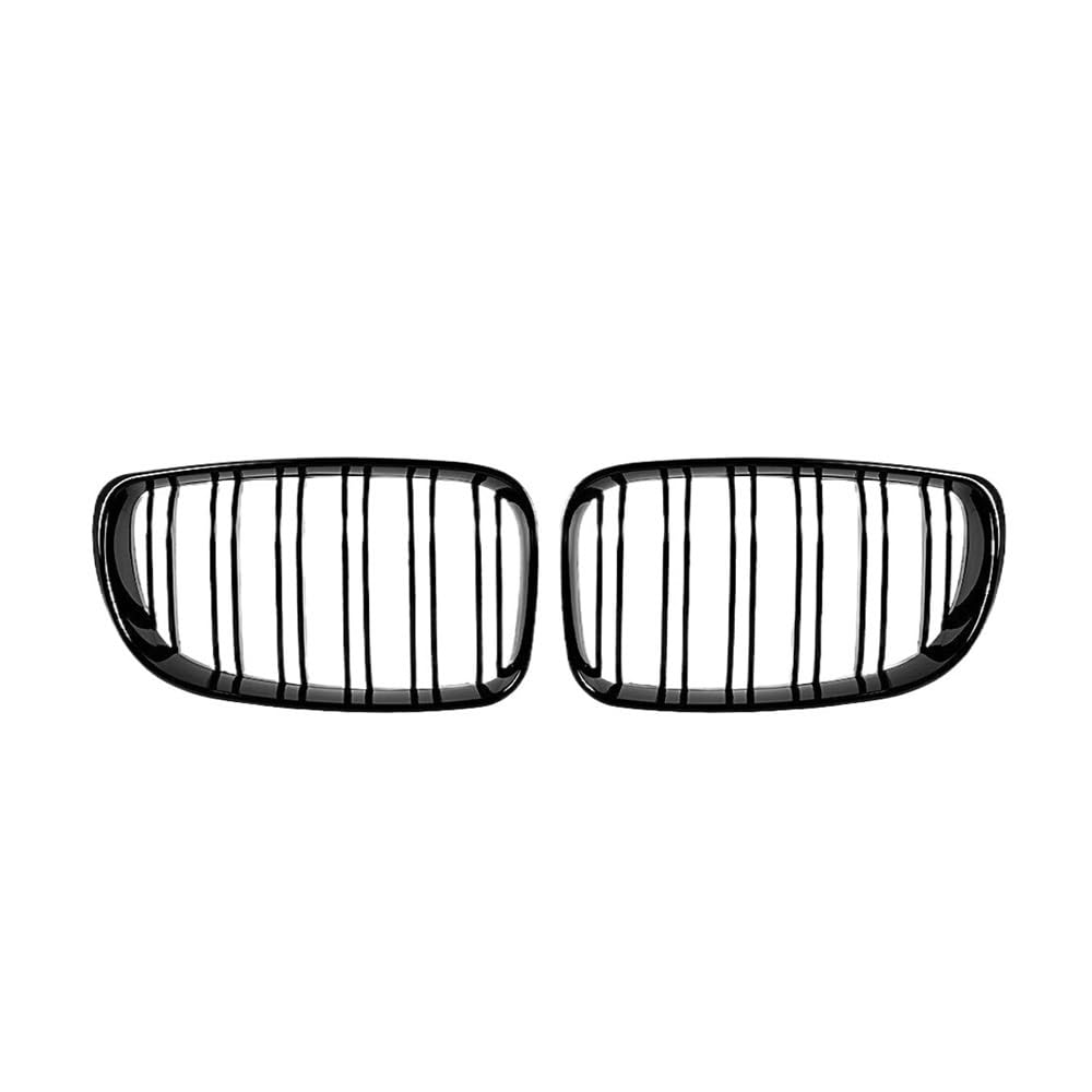 UIBHGVFG Sport Kühlergrill FÜR E81 E87 E82 E88 128I 130I 135I 2007-2011 Auto Frontstoßstange Grille Grills Gitter Glanz Schwarz Dual Lamellen Grill Lamellen Kühlergrill von UIBHGVFG