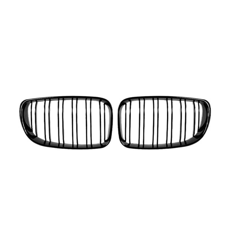 UIBHGVFG Sport Kühlergrill FÜR E81 E87 E82 E88 128I 130I 135I 2007-2011 Auto Frontstoßstange Grille Grills Gitter Glanz Schwarz Dual Lamellen Grill Lamellen Kühlergrill von UIBHGVFG