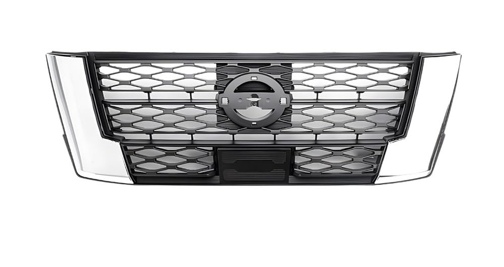 UIBHGVFG Sport Kühlergrill FÜR Navara NP300 2021-2023 Galvanik Frontstoßstangengrill Kühlerschutzabdeckung Automodifikation Lamellen Kühlergrill von UIBHGVFG