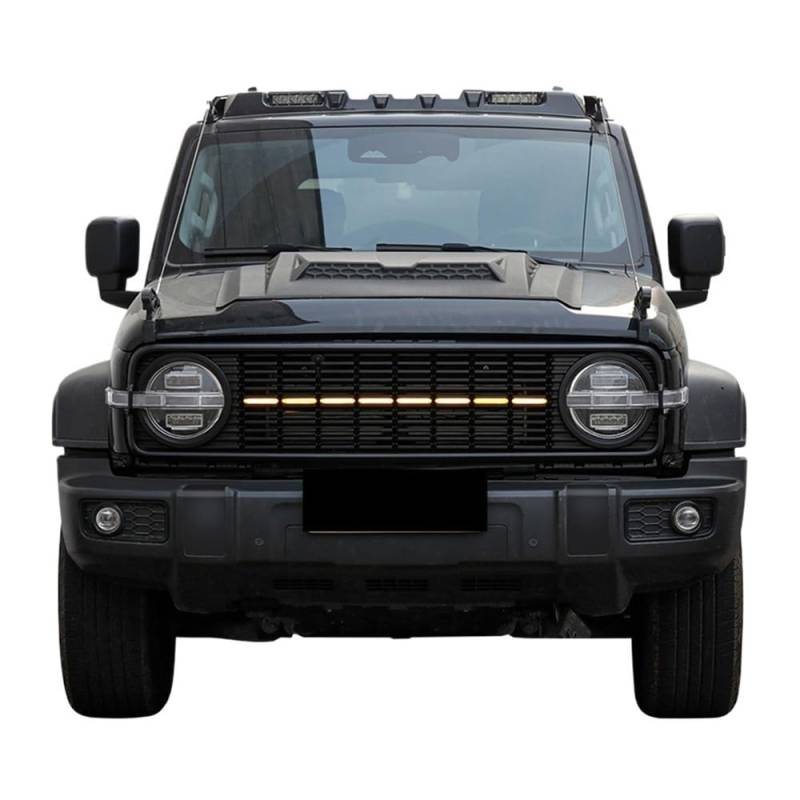 UIBHGVFG Sport Kühlergrill Front Auto Stoßstange Grille Für Great Wall Wey Für Tank 300 Schutz Gird Geändert Vorne Gesicht Retro Grills Scheinwerfer Abdeckung Rahmen Lamellen Kühlergrill von UIBHGVFG