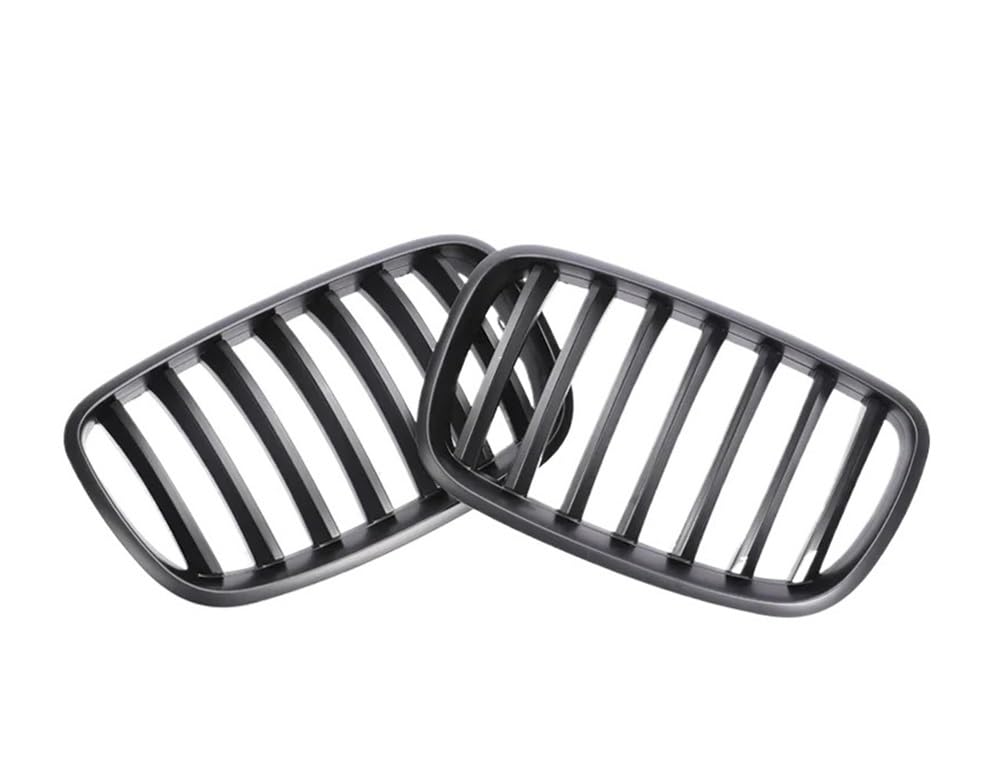 UIBHGVFG Sport Kühlergrill Front Kühlergrill Abdeckung Carbon Grille Für X5 X6 E70 E71 XDrive 30i 50i 2007-2013 Auto Zubehör Lamellen Kühlergrill von UIBHGVFG