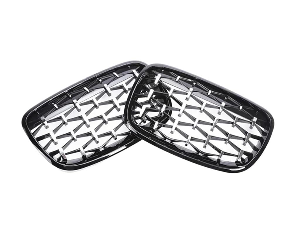 UIBHGVFG Sport Kühlergrill Front Kühlergrill Abdeckung Carbon Grille Für X5 X6 E70 E71 XDrive 30i 50i 2007-2013 Auto Zubehör Lamellen Kühlergrill von UIBHGVFG