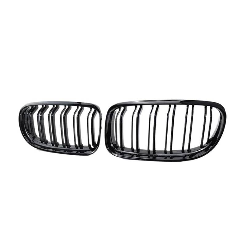 UIBHGVFG Sport Kühlergrill Frontgrill FÜR 3er E90 E91 LCi 2009–2012, Auto-Styling, Auto-Ersatzgrill, Glänzend Schwarz Lamellen Kühlergrill von UIBHGVFG