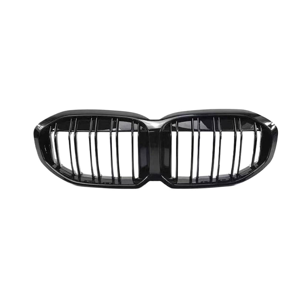 UIBHGVFG Sport Kühlergrill Frontgrill Für 1er F40 2019–2023, Schwarzes Auto, Obere Stoßstange, Haube, Netzgitter, Kitoduct. Lamellen Kühlergrill von UIBHGVFG