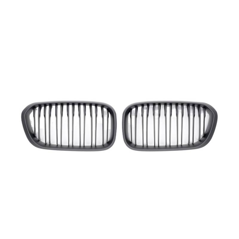 UIBHGVFG Sport Kühlergrill Frontgrill Glänzend Schwarz LCI Für 1er F20 F21 116i 118i 120i 125i M140i 116d 118d 120d 125d 2015–2019 Lamellen Kühlergrill von UIBHGVFG