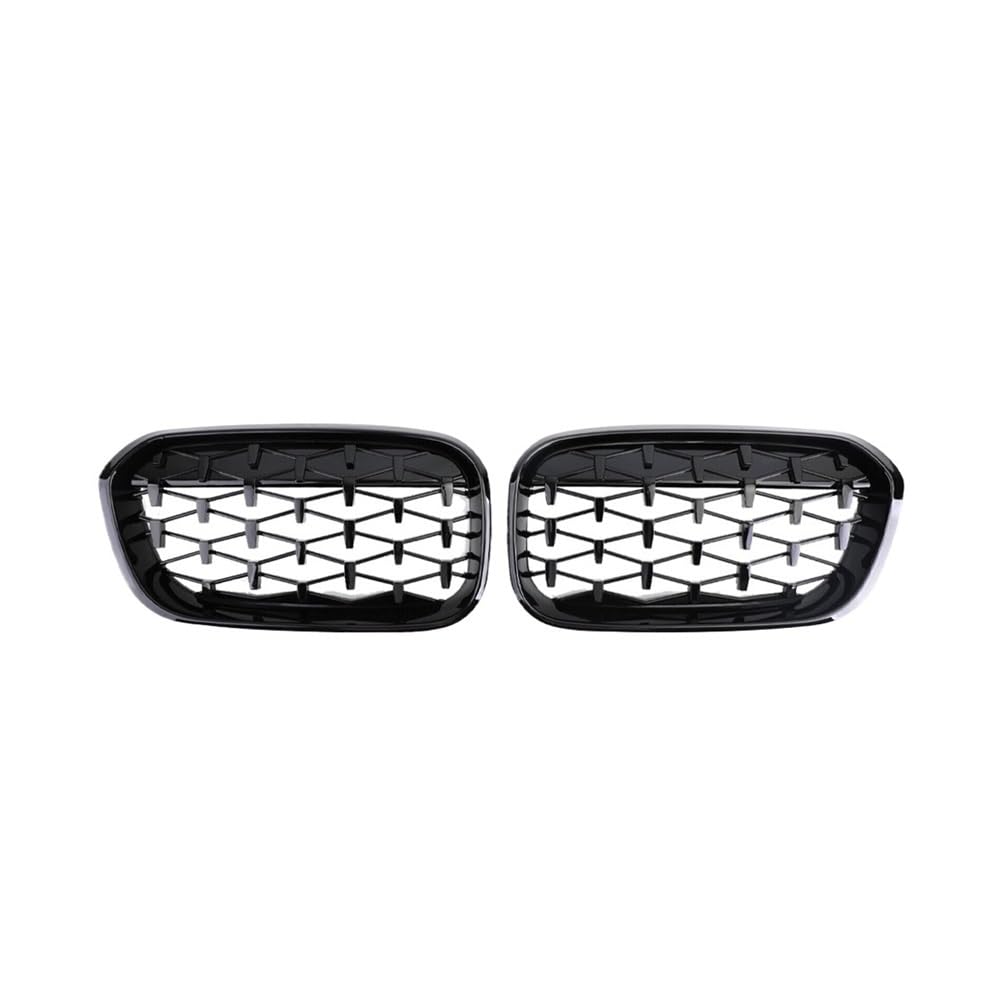 UIBHGVFG Sport Kühlergrill Frontgrill Glänzend Schwarz Silber Für 1er F20 F21 LCI 116 118 120 125 M135i M140i 2015–2019 Lamellen Kühlergrill von UIBHGVFG