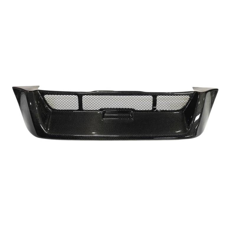 UIBHGVFG Sport Kühlergrill Frontgrill für CR-V 1997–2001, Kohlefaser-Fiberglas, Waben-Stil, obere Stoßstangenhaube, Netzgitter Lamellen Kühlergrill von UIBHGVFG