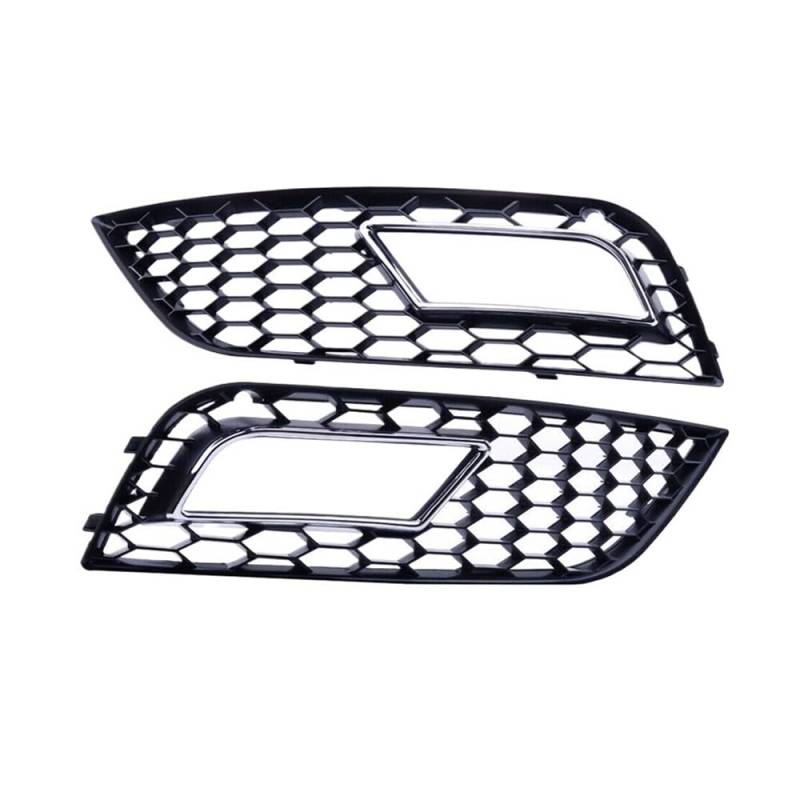 UIBHGVFG Sport Kühlergrill Frontstoßstange, Nebelscheinwerfer, Lampengitter, Wabengitter, RS4-Stil, Für A4 B8.5 Facelift 2013–2016 Lamellen Kühlergrill von UIBHGVFG