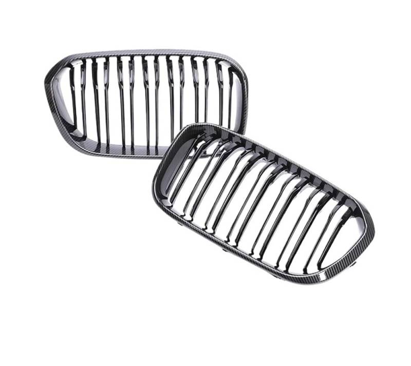 UIBHGVFG Sport Kühlergrill Frontstoßstange, Schwarzer Kühlergrill, Facelift-Grillabdeckung Für 1er F20 F21 LCI 120i 125i 135i 2015–2019 Lamellen Kühlergrill von UIBHGVFG