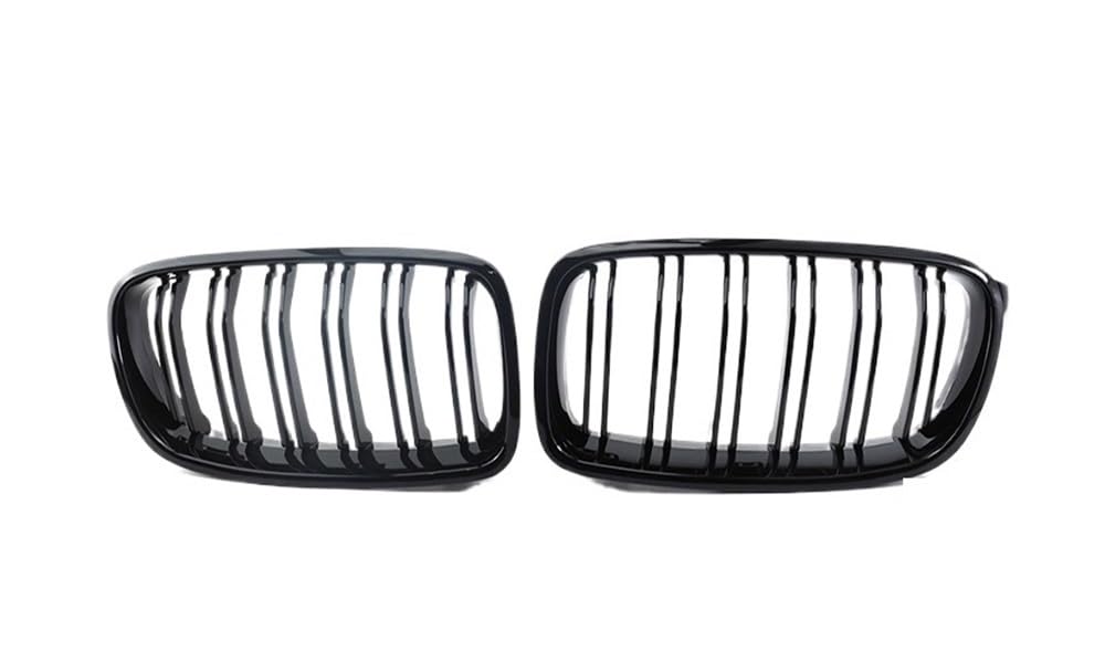 UIBHGVFG Sport Kühlergrill Frontstoßstange Grill Doppel Lamellen Sport Grille Für 3er Für F30 Für F31 Für F35 2011-2019 Auto Zubehör Lamellen Kühlergrill von UIBHGVFG