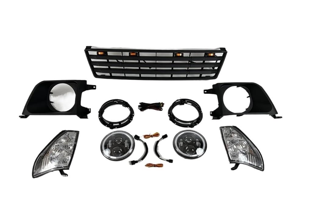 UIBHGVFG Sport Kühlergrill Frontstoßstange Kühlergrill Kühlergrill Für Land Für Cruiser Für Prado LC90 LC95 2700 3400 1996-2002 Auto Styling Außenverkleidung Lamellen Kühlergrill von UIBHGVFG