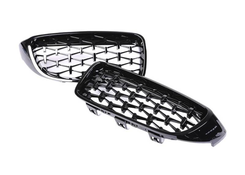 UIBHGVFG Sport Kühlergrill Frontstoßstangen-Carbongrill Für 4er Für F32 Für F33 Für F36 Für F80 Für F82 Für F83 Für M4 2013–2020 Glänzend Schwarz Schwarzer Facelift-Grill Lamellen Kühlergrill von UIBHGVFG