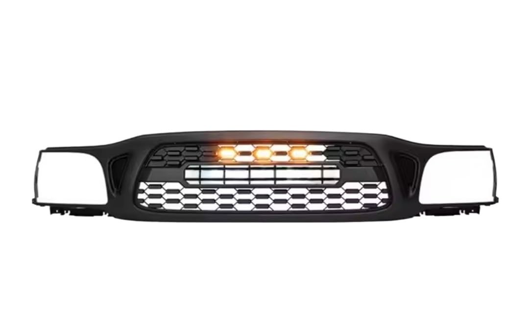 UIBHGVFG Sport Kühlergrill Frontstoßstangengrill, Frontgrill Für Tacoma 2001–2004, Auto-Grillnetz Mit Licht, Auto-Frontgrill-Mesh-Grillabdeckung Lamellen Kühlergrill von UIBHGVFG