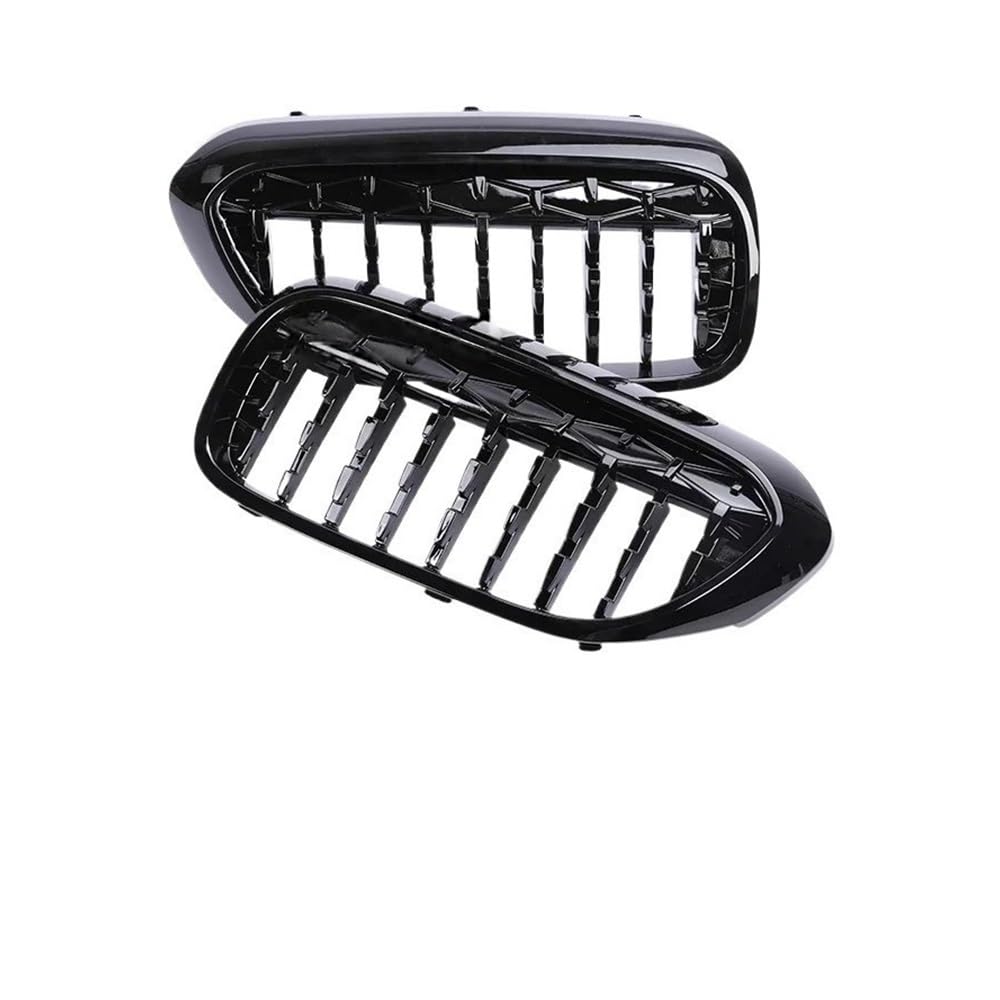 UIBHGVFG Sport Kühlergrill Frontstoßstangengrill Für 5er Für G30 Für G31 Für M5 2017–2020 Kohlefaser-Grill Auto-Styling Glänzende Schwarze Abdeckung Lamellen Kühlergrill von UIBHGVFG