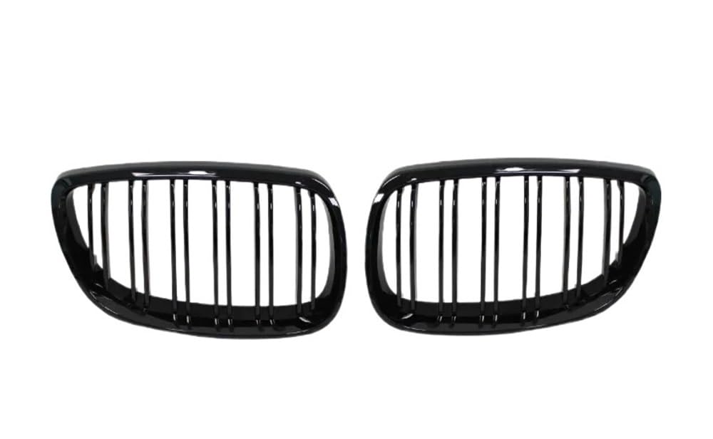 UIBHGVFG Sport Kühlergrill Frontstoßstangengrill Für E92 Für E93 Für M3 2006–2009 Glänzend Schwarz Dual-Line-Grill Auto-Styling-Gitter Ersatzteil Lamellen Kühlergrill von UIBHGVFG