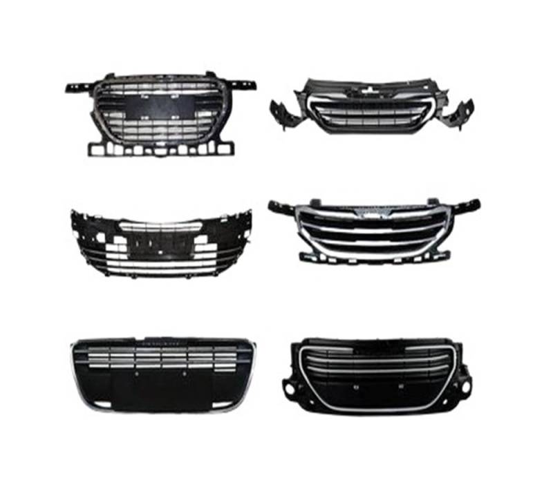 UIBHGVFG Sport Kühlergrill Frontstoßstangengrill Kühlergrill Für Peugeot 308 301 408 508 2008 3008 2008–2018 Auto-Frontstoßstangengrill Lamellen Kühlergrill von UIBHGVFG