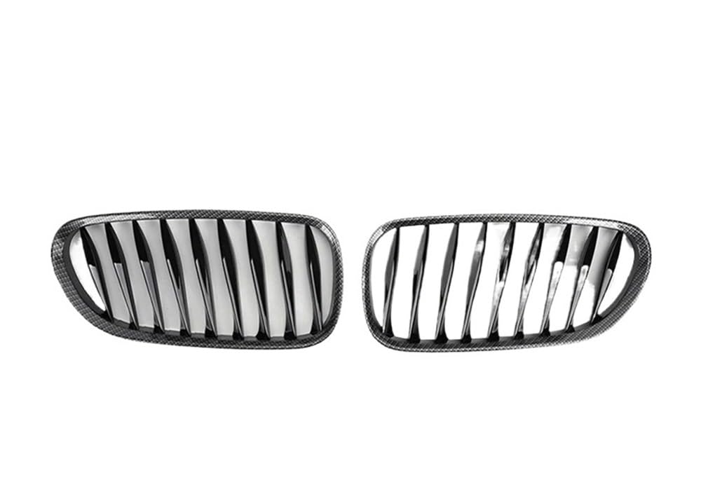 UIBHGVFG Sport Kühlergrill Frontzaun Grill Grille ABS Carbon Faser Für Z4 Für E85 Für E86 2003-2009 51117117757 51117117758 Lamellen Kühlergrill von UIBHGVFG