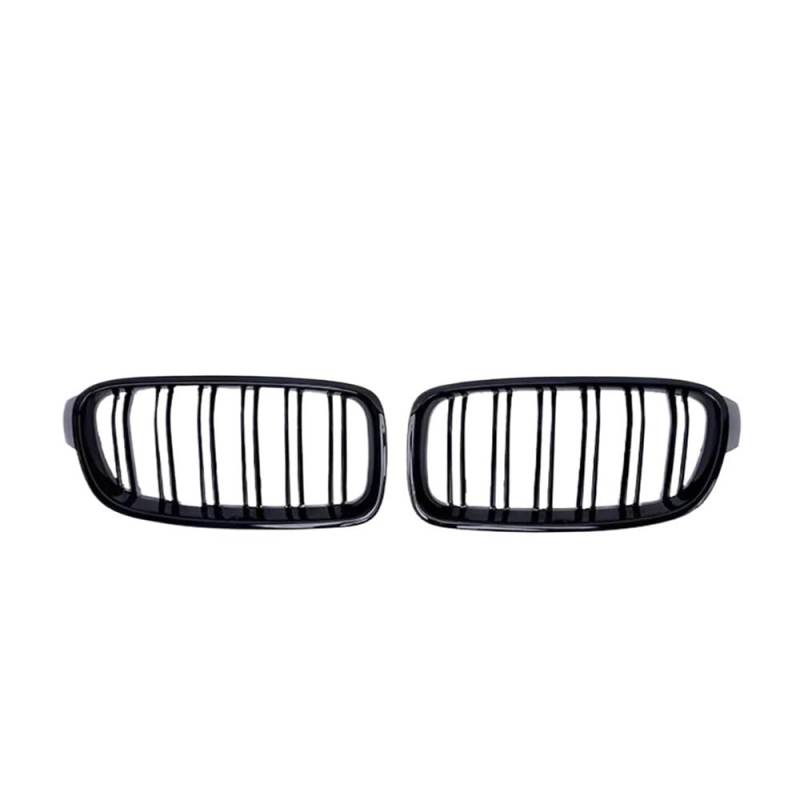 UIBHGVFG Sport Kühlergrill Für 3er 320i 325i 328 F30 Grill 2012–2019 Zubehör F31 Front Grillz Schwarzer Kohlefasergrill Lamellen Kühlergrill von UIBHGVFG