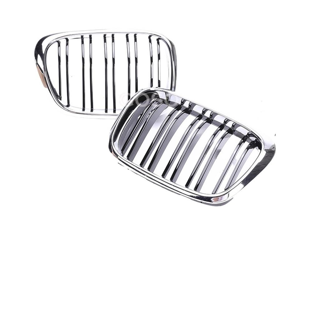 UIBHGVFG Sport Kühlergrill Für 5er E39 1997–2003, glänzend schwarzer Refting-Kühlergrill, Auto-Ersatz-Frontstoßstange, schwarzes Gril Lamellen Kühlergrill von UIBHGVFG