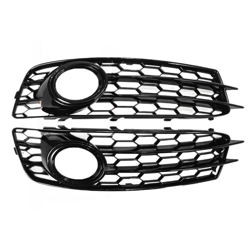 UIBHGVFG Sport Kühlergrill Für A3 Für 8P Für S-Linie 2009-2012 Front Stoßstange Nebel Licht Grille 1 Paar Honeycomb Mesh Nebel Lampe Grill Abdeckung Lamellen Kühlergrill von UIBHGVFG