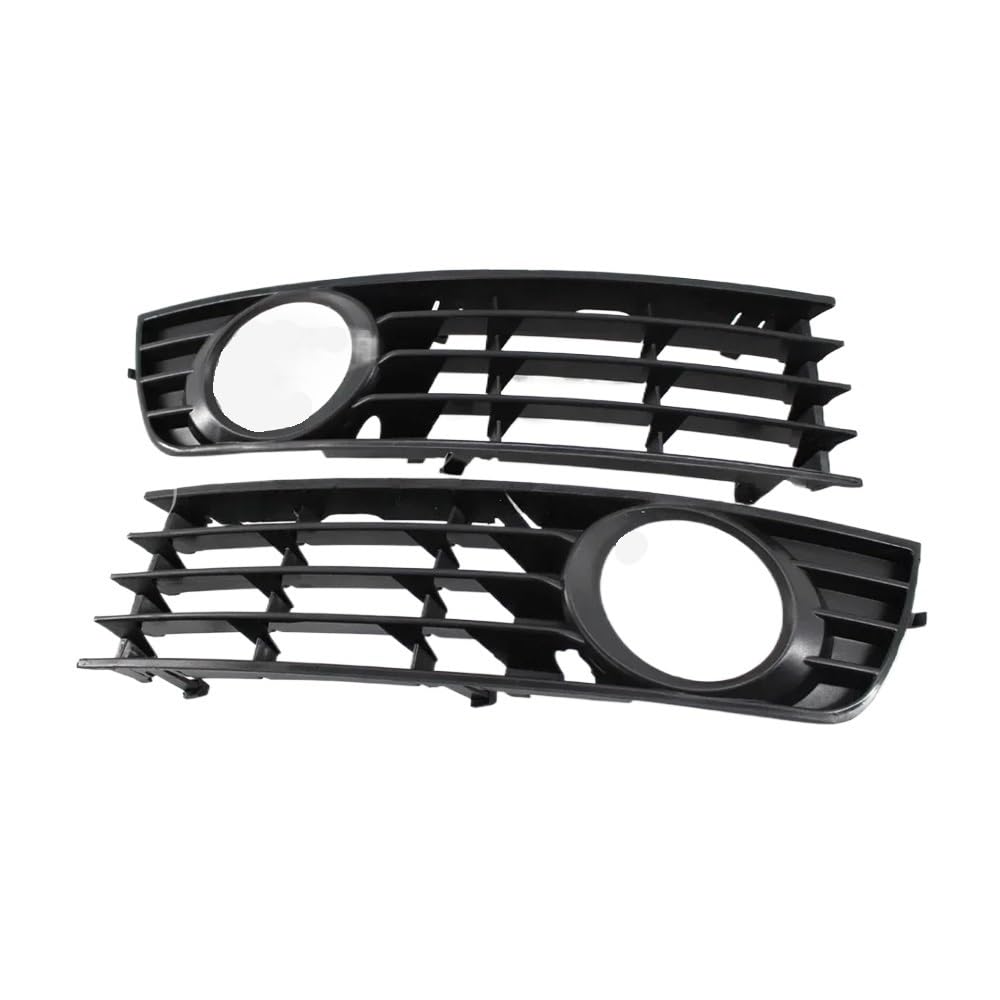 UIBHGVFG Sport Kühlergrill Für A4 B6 2001-2005 Nebelscheinwerfergitter ABS L/R Frontstoßstange Nebelscheinwerfergitter 8E0807681 8E0807682 Lamellen Kühlergrill von UIBHGVFG