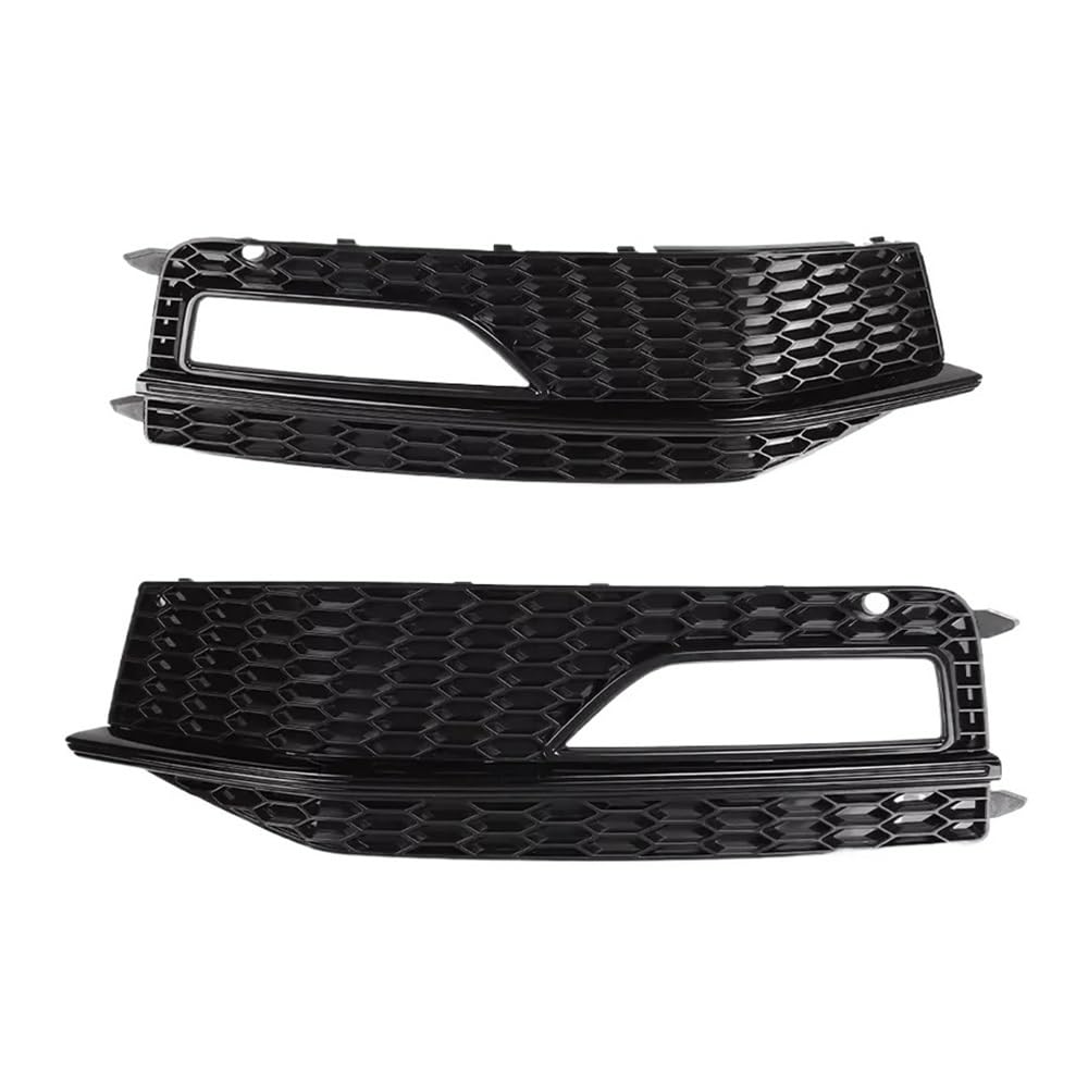 UIBHGVFG Sport Kühlergrill Für A4 Für B8 Für B8.5 Für S-Line Für S4 2012-2015 Nebel Licht Abdeckung Honeycomb Frontschürze Unterer Grill 8K0807681L Schwarz Lamellen Kühlergrill von UIBHGVFG