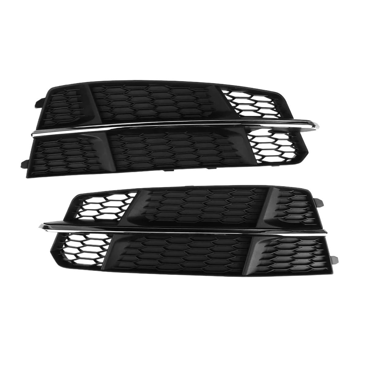 UIBHGVFG Sport Kühlergrill Für A6 C7 S-Linie 2015 2016 2017 2018 1 Paar Auto Nebelscheinwerfer Grill Honeycomb Hex Nebelscheinwerfer Kühlergrill Abdeckung Lamellen Kühlergrill von UIBHGVFG