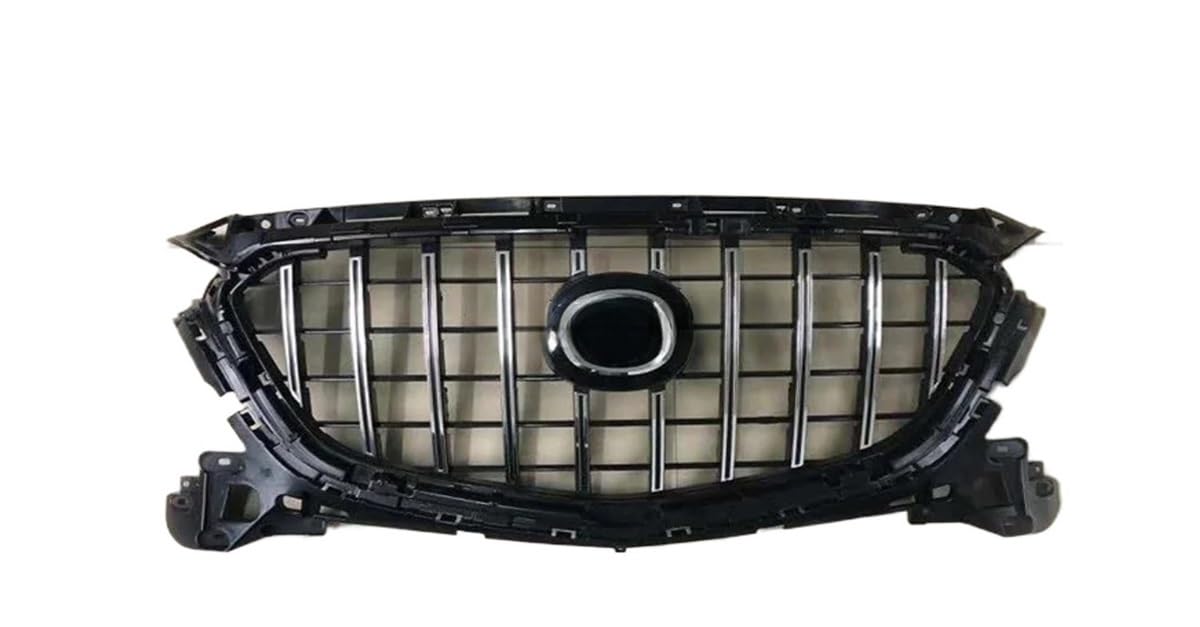 UIBHGVFG Sport Kühlergrill Für Axela 2014-2016 Frontstoßstangengrill Grill Honeycomb Body Kit Autozubehör Auto-Frontgrill-Netzeinsätze Zierabdeckung Lamellen Kühlergrill von UIBHGVFG