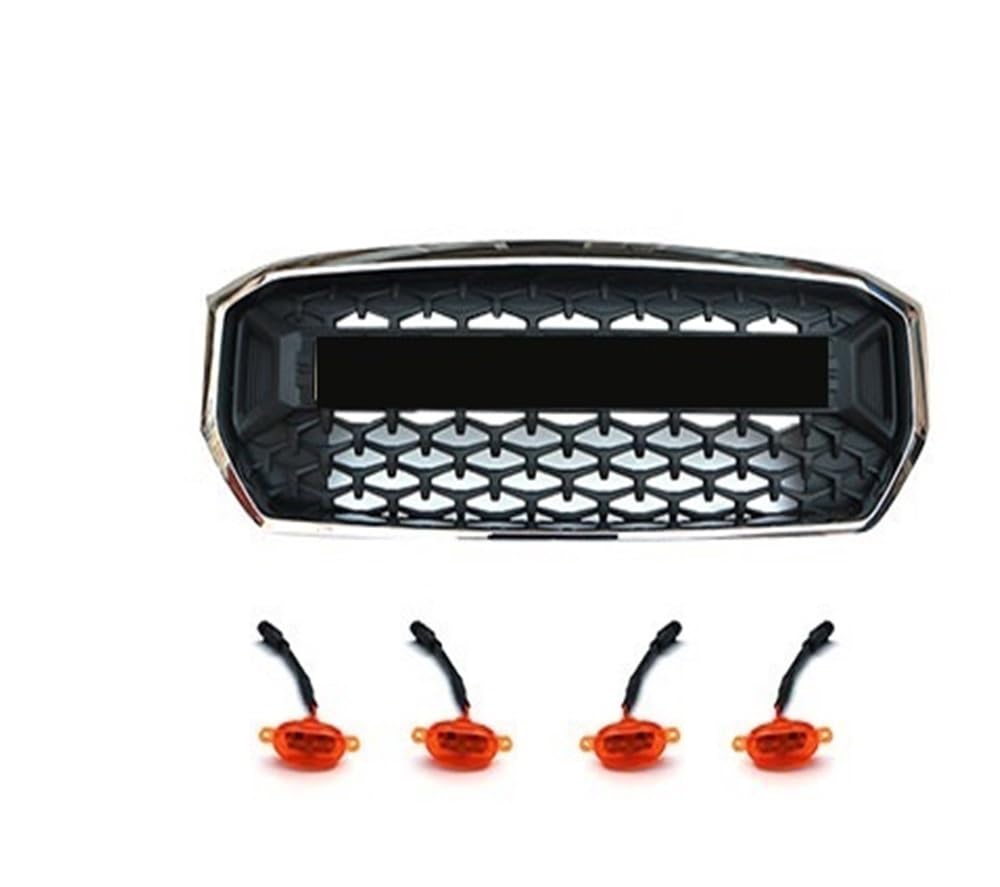 UIBHGVFG Sport Kühlergrill Für Maxus T60 T70 Kühlergrill Licht LDV Grill Auto Zubehör Kühlergrill Mesh Auto Einsätze Trim Abdeckung Lamellen Kühlergrill von UIBHGVFG