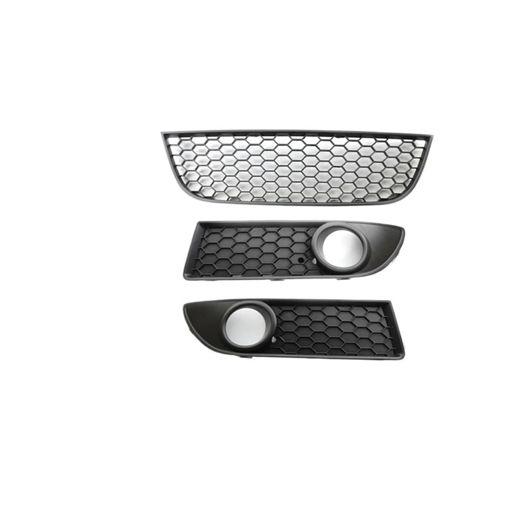 UIBHGVFG Sport Kühlergrill Für Polo MK4 9N3 2005-2009 Auto Nebelscheinwerfer Lampenabdeckung Stoßstangengrill Front Lower Bumper Center Grill Facelift 6Q0 853 677 B Lamellen Kühlergrill von UIBHGVFG