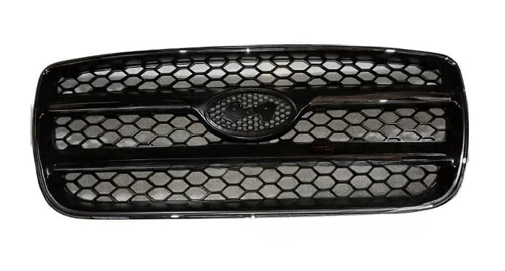 UIBHGVFG Sport Kühlergrill Für Santa Fe (2.7) 2007–2009 Body Kit Frontstoßstangenabdeckung Nachrüstung Grillzubehör ABS-Kunststoffgitter Lamellen Kühlergrill von UIBHGVFG