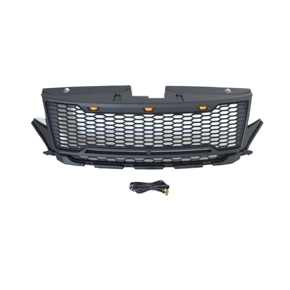 UIBHGVFG Sport Kühlergrill Geändert Stil Mesh Mit Licht Grill Für Ford Für Edge 2011-2014 Auto Front Stoßstange Gitter Oberen Grills Grille Lamellen Kühlergrill von UIBHGVFG