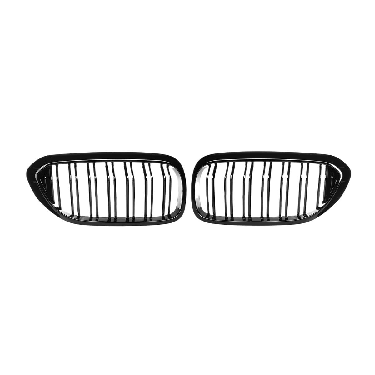 Sport Kühlergrill Glänzend Schwarzer Auto-Frontgrill Für 5er M5 G30 G31 G38 520i 530i 540i 2017–2020, 2-Lamellen-Frontstoßstangengrill Lamellen Kühlergrill von UIBHGVFG