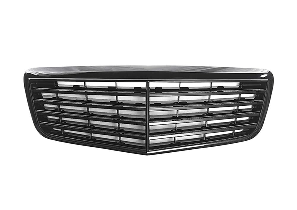 UIBHGVFG Sport Kühlergrill Glänzend Schwarzer Frontgrill Für Benz E-Klasse W211 E320 E350 E500 E63 2003–2009. Stoßstangengitter Lamellen Kühlergrill von UIBHGVFG