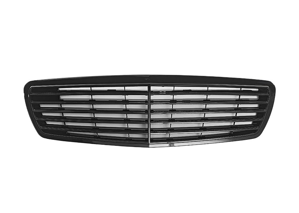 UIBHGVFG Sport Kühlergrill Glänzend Schwarzer Frontgrill Für Benz E-Klasse W211 E320 E350 E500 E63 2003–2009. Stoßstangengitter Lamellen Kühlergrill von UIBHGVFG