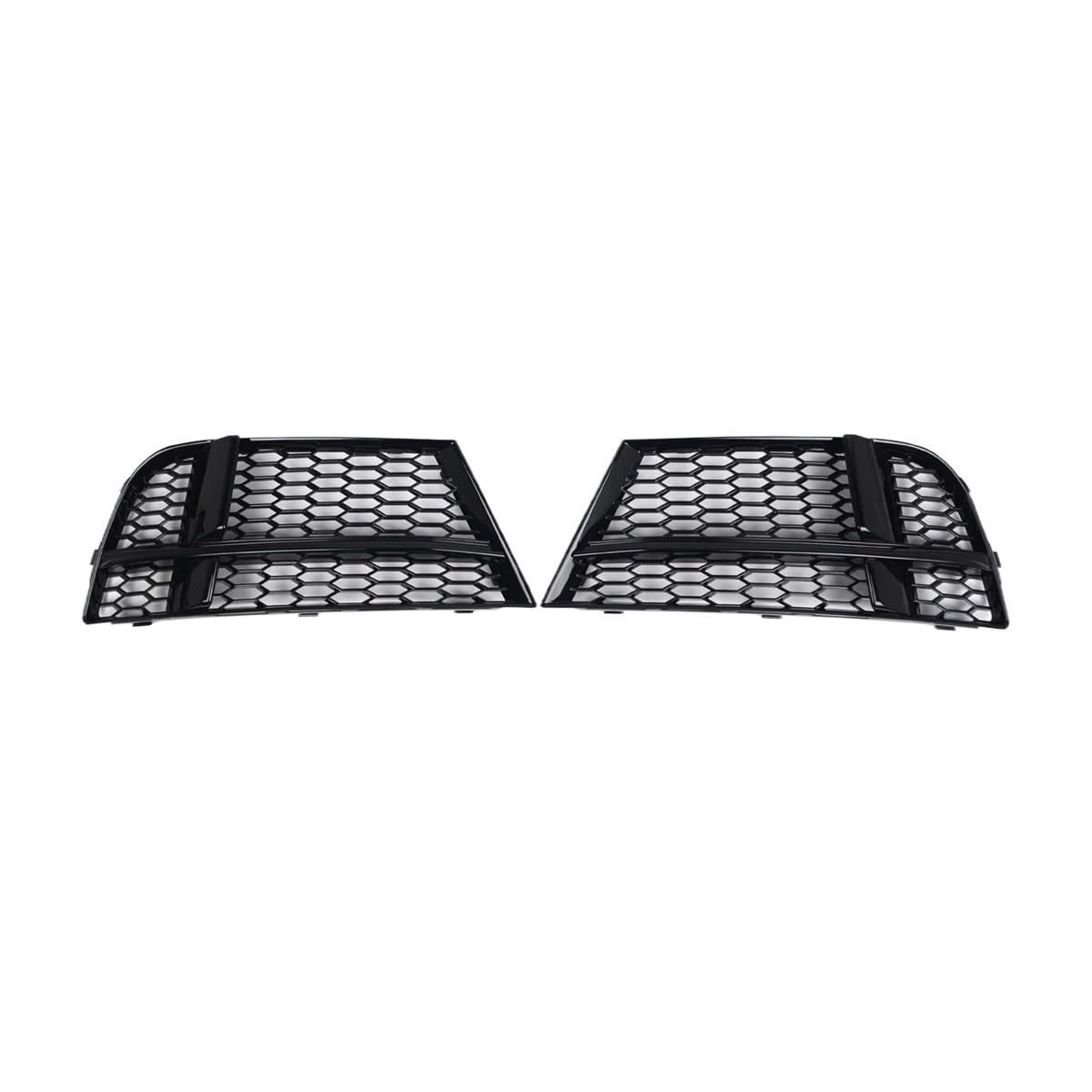 UIBHGVFG Sport Kühlergrill Glanzschwarze Waben-Frontstoßstange, Nebelscheinwerfer-Lünette, Grillabdeckung Für A3 Für 8V Für S-LINE Sedan SPORTBACK CABRIOLET 2017-2019 Lamellen Kühlergrill von UIBHGVFG