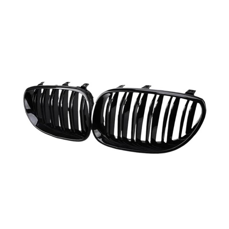 UIBHGVFG Sport Kühlergrill Grill vorne Sportgitter Haubengrill für 5er E60 E61 M5 525I 525Xi 528I 528Xi 530I 530Xi 2003–2009 Lamellen Kühlergrill von UIBHGVFG