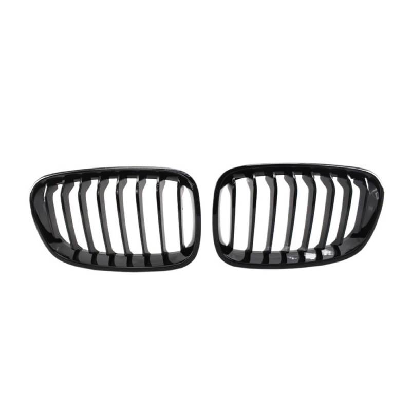 UIBHGVFG Sport Kühlergrill Hellschwarzer Frontgrill Für 1er F20 F21 2011–2014. Frontgrillgitter Mit Automatischen Einsätzen Lamellen Kühlergrill von UIBHGVFG