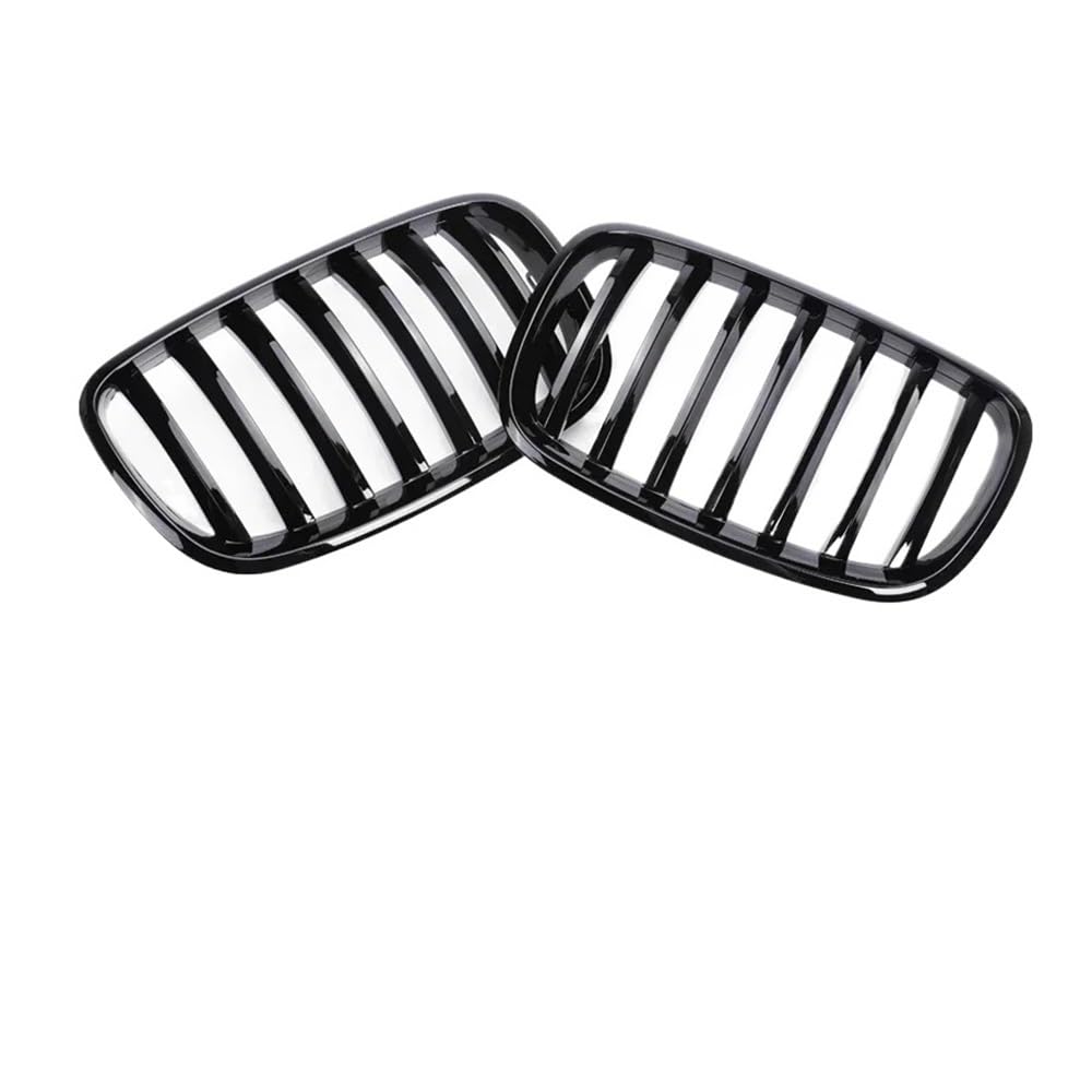 UIBHGVFG Sport Kühlergrill Kühlergrill Für X5 X6 E70 E71 XDrive 30i 50i 2007-2013 Frontschürze Carbon Faser Facelift Auto Zubehör Lamellen Kühlergrill von UIBHGVFG